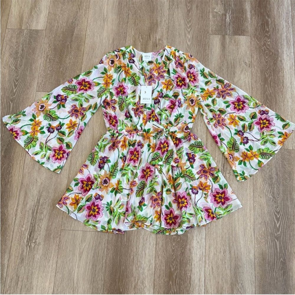 NWT MISA Los Angeles Kaia Dress in Flora Exotica Flirty Romantic Size Medium M